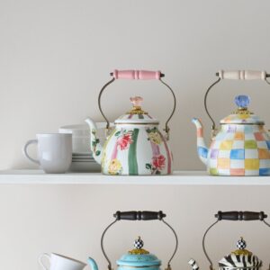 Juniper Check 2 Quart Tea Kettle – Garden Gala