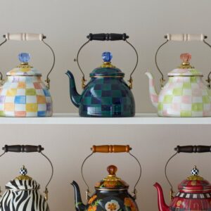 Juniper Check 2 Quart Tea Kettle