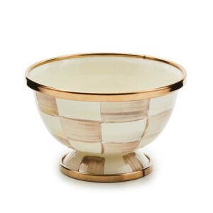 Rosy Check Little Sugar Bowl – Mocha Check