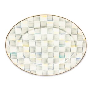 Sterling Check Medium Oval Platter