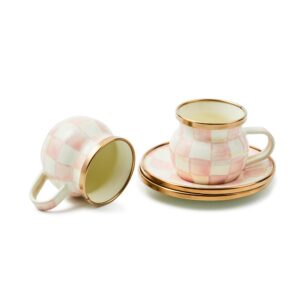 Rosy Check Espresso Cup & Saucer Set – Rosy Check