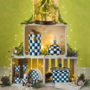 Rosy Check Napkin Holder – Royal Check