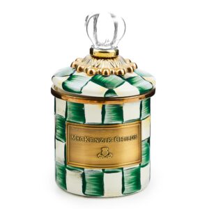 Emerald Check Enamel Canisters – Emerald Check, Mini
