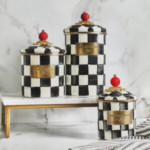 Courtly Check Enamel Canisters – Courtly Check, Demi