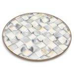 Sterling Check Egg Plate