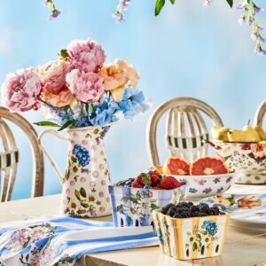 Enamel Practical Pitcher – Wildflowers Pink, Medium