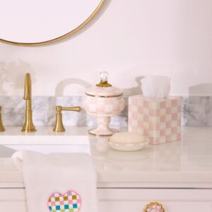 Courtly Check Curiosity Pot – Rosy Check