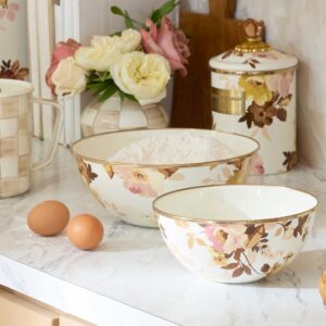 Wild Rose White Enamel Everyday Bowl – Wild Rose White, Medium