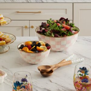 Rosy Check Enamel Everyday Bowl – Rosy Check, Medium