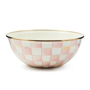 Rosy Check Enamel Everyday Bowl