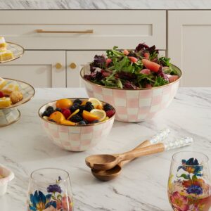 Rosy Check Enamel Everyday Bowl – Rosy Check, Large