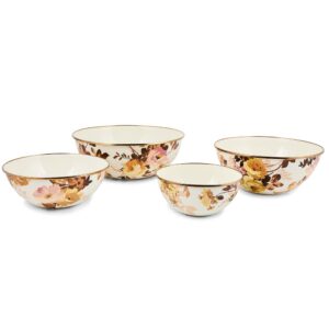 Wild Rose White Enamel Everyday Bowl – Wild Rose White, Extra Large