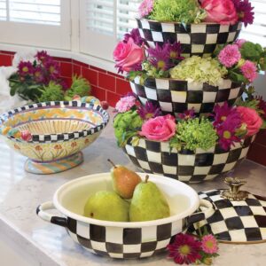 Courtly Check Enamel Everyday Bowl – Courtly Check, Extra Large