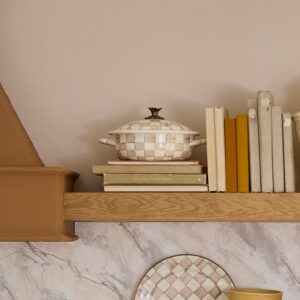 Courtly Check Medium Casserbole – Mocha Check