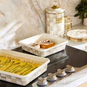 Check Baking Pan – Mocha Check, 8″ Square