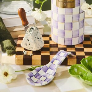 Rosy Check Spoon Rest – Violet Check