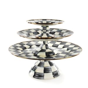 Check Pedestal Platter – Courtly Check, Set of 3