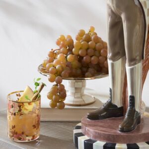 Floral Pedestal Platter – Wild Rose White, Mini