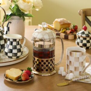 Courtly Check French Press – Mocha Check