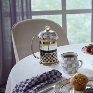 Courtly Check French Press – Violet Check