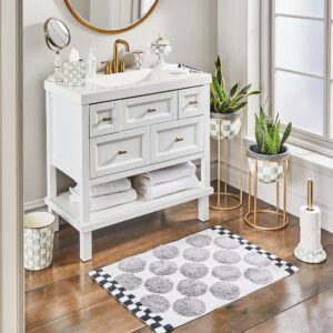 Sterling Check Enamel Bath Collection – Sterling Check, Waste Bin