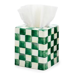 Emerald Check Enamel Bath Collection