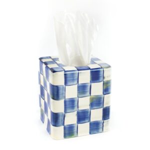 Royal Check Enamel Bath Collection – Royal Check, Boutique Tissue Box Cover