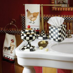 Courtly Check Enamel Bath Collection – Courtly Check, Boutique Tissue Box Cover