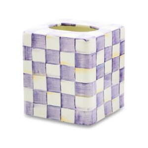 Violet Check Enamel Bath Collection