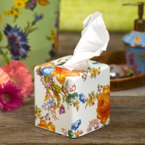 White Flower Market Boutique Tissue Box Cover