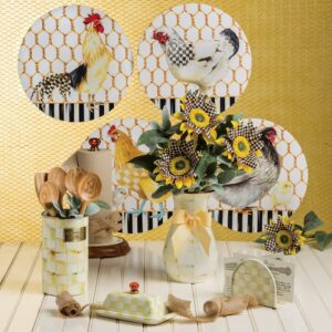 Parchment Check Utensil Holder