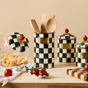 Emerald Check Utensil Holder – Courtly Check