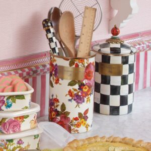 Wild Rose Brown Utensil Holder – White Flower Market