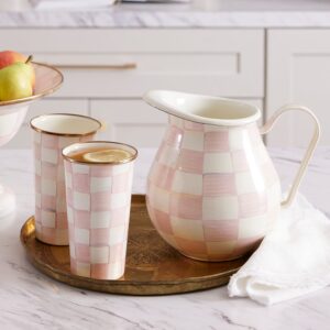 Check Enamel Tumbler – Rosy Check, 20 oz.