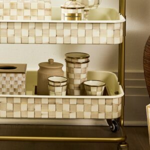 Check Enamel Tumbler – Mocha Check, 20 oz.