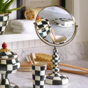 Courtly Check Enamel Bath Collection – Courtly Check, Vanity Mirror