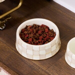 Check Pet Dishes – Mocha Check, Large