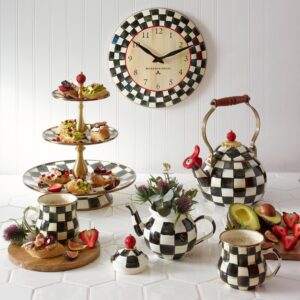 Royal Check Wall Clock – Courtly Check
