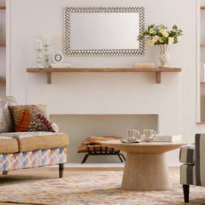 Enamel Pillar Candlestick Holder – Sterling Check, Medium