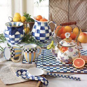 Royal Check Enamel Large Vase