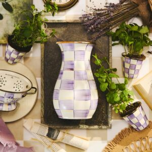 Wildflowers Pink Vase – Violet Check