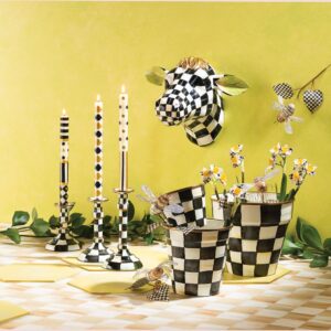 Rosy Check Small Garden Pot – Courtly Check