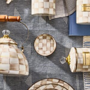 Rosy Check Relish Dish – Mocha Check