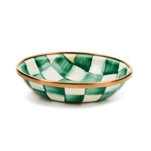 Mocha Check Dipping Bowl – Emerald Check