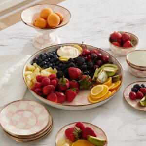 Courtly Check Abundant Bowl – Rosy Check