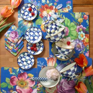 Royal Check Appetizer Plates, Set of 4