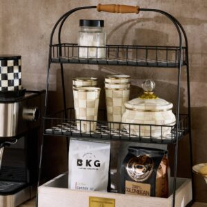 Check Enamel Tumbler