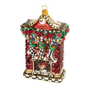 Glass Ornament – Stockings Are Hung