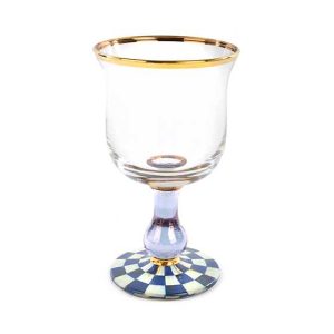 Royal Check Water Glass